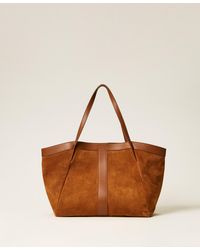 Twinset - Suede Shopper Bag - Lyst