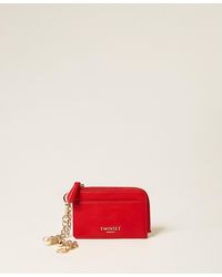 Twinset - Card Holder With Charms And Logo - Lyst