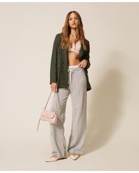 Twinset - Knit Trousers With Drawstring - Lyst