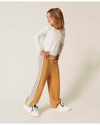 Twinset - Baby's Scuba Trousers With Lace, "Iced Coffee" - Lyst