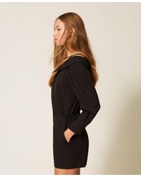 Twinset - Off-Shoulder Poplin Jumpsuit - Lyst