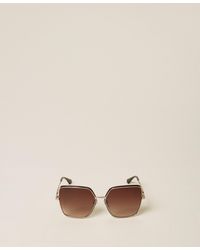 Twinset - Square-Shaped Metal Sunglasses - Lyst