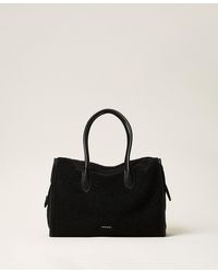 Twinset - Faux Fur Bowler Bag - Lyst