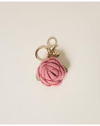 Twinset - Rose Crochet Key Ring - Lyst
