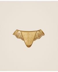 Twinset - Embroidered Tulle Brazilian Briefs With Bows - Lyst