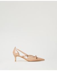 Twinset - Zapatos De Salón De Charol Con Lazo, Talla - Lyst