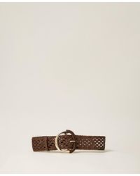 Twinset - Intertwined Belt With Maxi Buckle - Lyst
