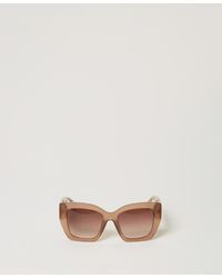 Twinset - Opalescent Oversized Sunglasses - Lyst