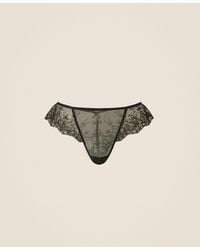 Twinset - Embroidered Tulle Brazilian Briefs With Bows - Lyst