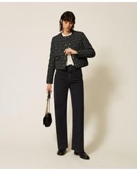 Twinset - Padded Bouclé Jacket - Lyst