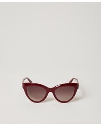 Twinset - Butterfly Sunglasses With Flowers - Lyst