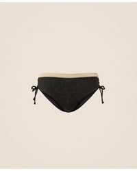 Twinset - Two-Tone Bikini Briefs With Lurex - Lyst