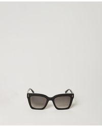 Twinset - Square Sunglasses With Studs - Lyst