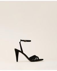 Twinset - Suede Sandals - Lyst