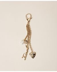 Twinset - Charm With Pendants And Logo - Lyst