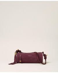 Twinset - Suede Cylinder Bag With Tassel - Lyst