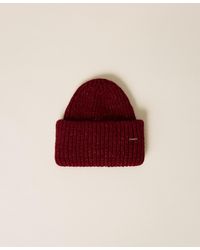 Twinset - Knitted Beanie With Lurex - Lyst