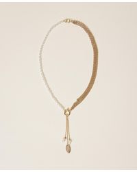 Twinset - Necklace With Pendants And Pearls - Lyst