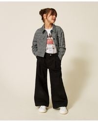 Twinset - Wide Leg Jeans With Pleats - Lyst