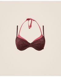Twinset - Two-Tone Underwired Bikini Top With Lurex - Lyst