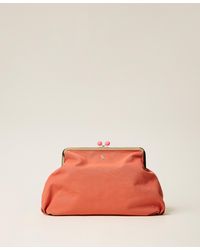 Twinset - Myfo Maxi Canvas Clutch - Lyst