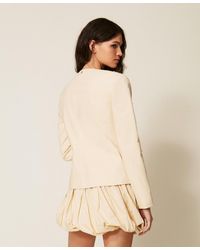 Twinset - Poplin Balloon Miniskirt With Embroidery - Lyst