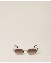 Twinset - Oval-Shaped Metal Sunglasses - Lyst