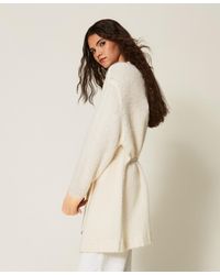 Twinset - Myfo Two-Tone Wool Blend Cardigan - Lyst