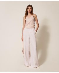Twinset - Knit Top With Sequins - Lyst