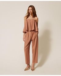Twinset - Cool Wool Cropped Trousers - Lyst