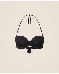 Twinset - Trompe L'Oeil Bandeau Bikini Top - Lyst