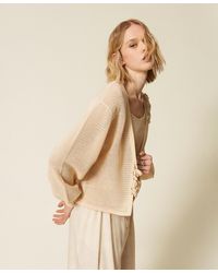 Twinset - Mesh Stitch Cardigan And Top - Lyst