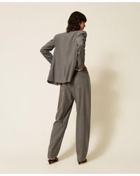 Twinset - Flannel Balloon Trousers - Lyst