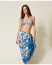 Twinset - Floral Print Sarong - Lyst