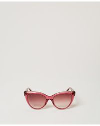 Twinset - Transparent Butterfly Sunglasses - Lyst