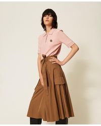 Twinset - Midi Skirt With Pocket - Lyst