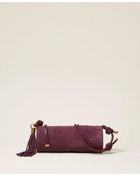 Twinset - Suede Cylinder Bag With Tassel - Lyst