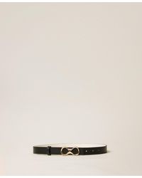 Twinset - Reversible Leather Belt With Logo - Lyst