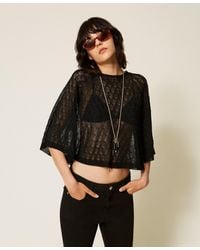 Twinset - Dual-Use Cropped Jumper - Lyst