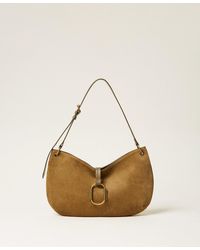 Twinset - Round Suede Hobo Bag - Lyst