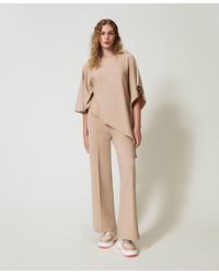 Twinset - Knit Palazzo Trousers - Lyst