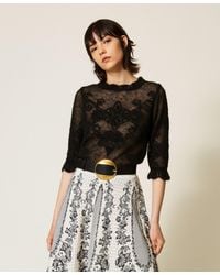 Twinset - Jacquard Alpaca Blend Jumper - Lyst