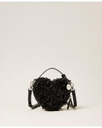 Twinset - Heart-Shaped Shoulder Bag With Flowers - Lyst