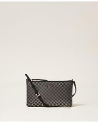 Twinset - Mini Satin Bag With Rhinestones - Lyst