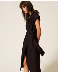 Twinset - Recycled Poplin Midi Dress - Lyst