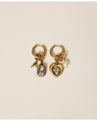 Twinset - Hoop Earrings With Pendants - Lyst
