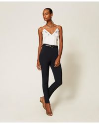 Twinset - Crêpe Fitted Trousers - Lyst