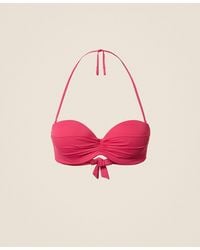 Twinset - Trompe L'Oeil Bandeau Bikini Top - Lyst