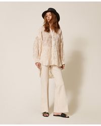 Twinset - Muslin Shirt With Cornely Embroidery - Lyst
