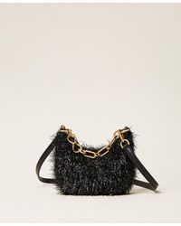 Twinset - Mini Croissant Bag With Lurex And Chain - Lyst